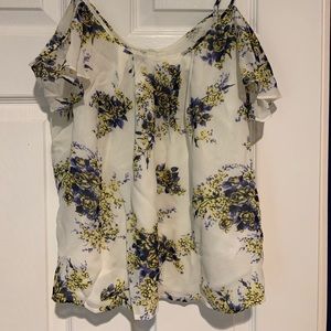 Joie floral top. Spaghetti strap /off-shoulder